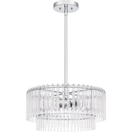 Quoizel Tayshia Pendant 3 Lights Polished Chrome PCTAY2818C